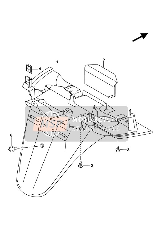 6311112JC0, Fender, Rear, Suzuki, 0